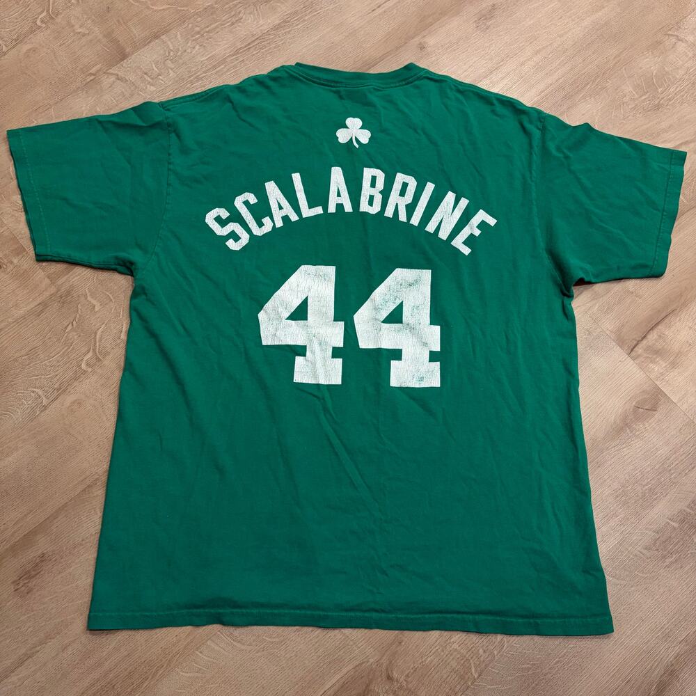Y2K NBA Adidas Boston Celtics Brian Scalabrine #44 T-Shirt Men's Large L Shirsey